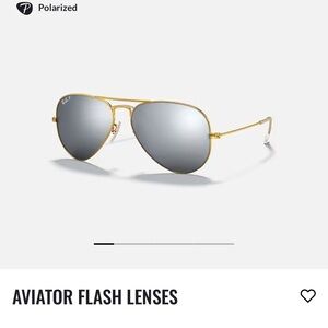 Aviator ray-ban polarized sunglasses mirror finish